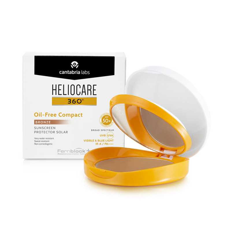 HELIOCARE 360º color compacto oil free SPF50 Bronze 10 gr by HELIOCARE for Woman HELIOCARE 360º color compacto oil free SPF50 Bronze 10 gr by HELIOCARE for Woman